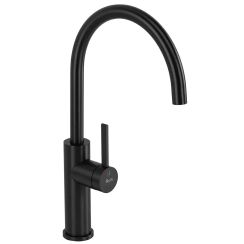 Rea Rivo rubinetto da cucina verticale nero REA-B9341