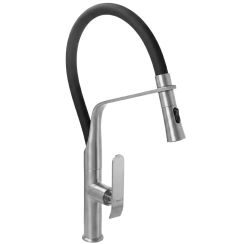 Rea Castor rubinetto da cucina verticale acciaio inossidabile-nero REA-B4322