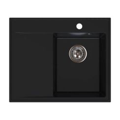 Ferro Stampo lavello in granito 60x50 cm nero DRGS-R/50/60BM