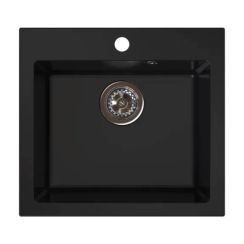 Ferro Stampo lavello in granito 49x45 cm nero DRGS1/45/49BM