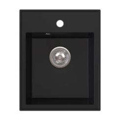 Ferro Stampo lavello in granito 50x40 cm nero DRGS1/50/40BM