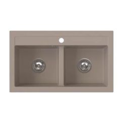 Ferro Stampo lavello in granito 75x45 cm beige DRGS2/45/75SA