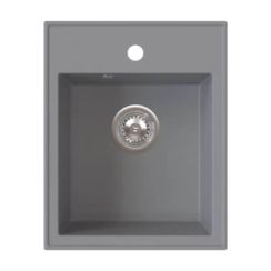 Ferro Stampo lavello in granito 50x40 cm grigio/grafite/inox DRGS1/50/40GA