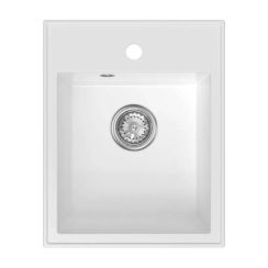 Ferro Stampo lavello in granito 50x40 cm bianco DRGS1/50/40WH