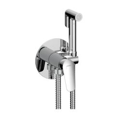 Ferro Themis rubinetto per bidet con set doccia da incasso cromo BTH66P