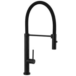 Rea Viera rubinetto da cucina verticale nero REA-B4851
