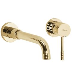Rea Lungo rubinetto per lavabo da incasso oro REA-B0539