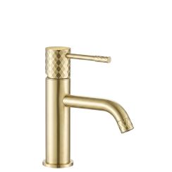 Rea Lungo rubinetto per lavabo verticale oro REA-B9843