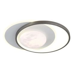Globo Lighting Moon lampada da soffitto 2x30 W bianco-nero 41785