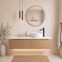 Baltica Design Aluma specchio 50x50 cm rotonda oro 5904107933306