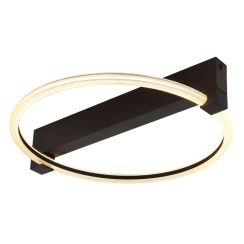Globo Lighting Fletcher lampada da soffitto 1x15 W nero-trasparente 48050DS