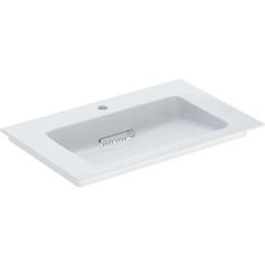 Geberit One lavabo 75x48 cm rettangolare da mobile bianco lucida 505.004.00.1