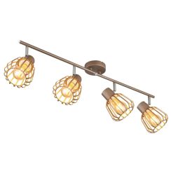 Globo Lighting Olin lampada da soffitto 4x40 W marrone 54663-4
