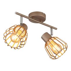 Globo Lighting Olin lampada a parete 2x40 W marrone 54663-2