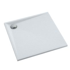Schedpol Etrusco Grooved White Stone piatto doccia quadrato 80x80 cm bianco 3.460/B/GR