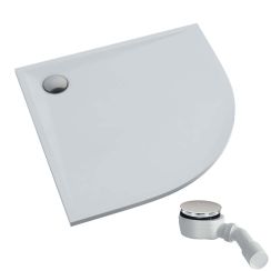Schedpol Etrusco White Mat piatto doccia semicircolare 90x90 cm bianco 3.464/B/MG