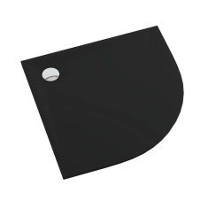 Schedpol Etrusco Black Mat piatto doccia semicircolare 90x90 cm nero 3.464/C/MG