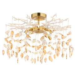 Globo Lighting Danna lampada da soffitto x8 W oro -ambra 64132-8D
