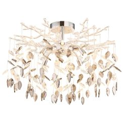 Globo Lighting Danna lampada da soffitto x8 W cromo-fumé 64133-8D