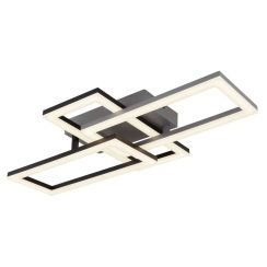 Globo Lighting Sapena lampada da soffitto 3x24 W bianco-nero 67328-24OC