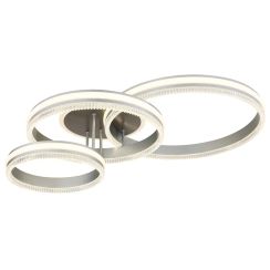 Globo Lighting Francine lampada da soffitto 3x72 W grigio-argento 67377-72