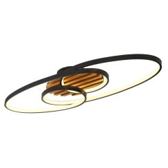 Globo Lighting Tisha I lampada da soffitto 2x40 W nero 67362-42