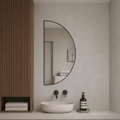 Baltica Design Aluma specchio 50x100 cm nero 5904107933719