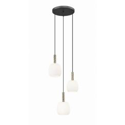 Zuma Line Calvo lampada sospesa 3x28 W nero-oro P0076-03A-P7AA