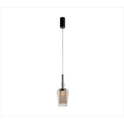 Zuma Line Tagna lampada sospesa 1x6 W nero-fumé 251010-SM