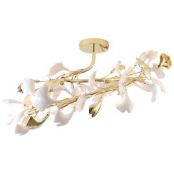 Zuma Line Leaf lampada da soffitto 6x3.5 W oro MX2858-6-EGN