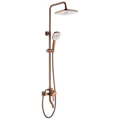 Rea Argus set doccia a parete con soffione rame REA-P3001