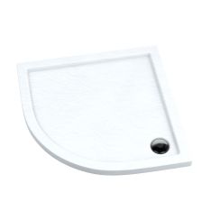Schedpol Caspar White Stone piatto doccia semicircolare 90x90 cm bianco 3.264/B/ST
