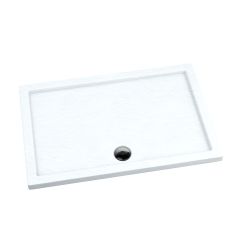 Schedpol Caspar White Stone piatto doccia rettangolare 100x80 cm bianco 3.266/B/ST