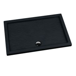 Schedpol Caspar Black Stone piatto doccia rettangolare 140x80 cm nero 3.244/C/ST