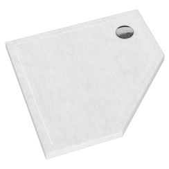 Schedpol Caspar New White Stone piatto doccia pentagonale 90x90 cm bianco 3.2398/B/ST