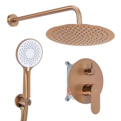 Rea Drop set doccia da incasso con soffione rame REA-P9660