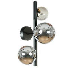 Zuma Line Serenity lampada da parete 3x8 W nero-oro 1216