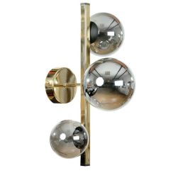 Zuma Line Serenity lampada da parete 3x8 W nero-oro 1215