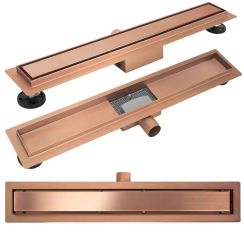 Rea Neox canalina lineare 80 cm rame REA-G4899