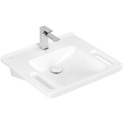 Villeroy & Boch ViCare lavabo 60x55 cm rettangolare a parete bianco lucida 4A6861R1
