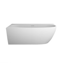 Oltens Luma vasca da bagno angolare 160x75 cm ovale bianco 11012000