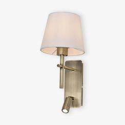 Zuma Line Luna lampada da parete 2x2.5 W bianco-marrone W4106-2AB+WH