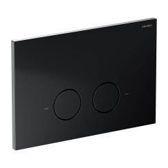 Omnires Steel-R45 placca di comando per WC nero ST45PS1BLM