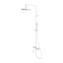 Omnires Y set per vasca e doccia a parete con soffione bianco Y1234MWM