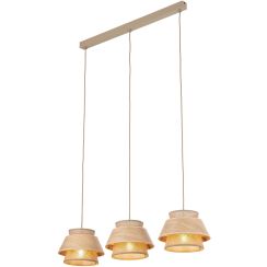 TK Lighting Kalum lampada sospesa 3x15 W beige 11810