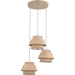 TK Lighting Kalum lampada sospesa 3x15 W beige 11808