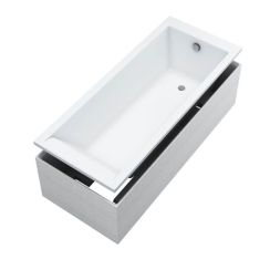Schedline Maio White Mat SET vasca da bagno rettangolare 160x70 cm bianco 3WST.MS2P-16070/B/MG