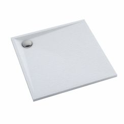 Schedline Libra Grooved White Stone piatto doccia quadrato 80x80 cm bianco 3SP.L1K-8080/B/GR