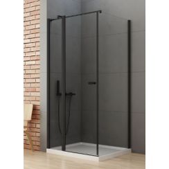 New Trendy New Soleo Black box doccia 100x70 cm rettangolare nero /vetro trasparente K-0682-WP