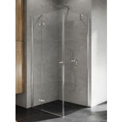 New Trendy Kalibra box doccia 90x80 cm rettangolare cromo lucida/vetro trasparente K-5003